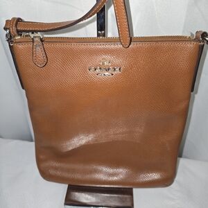 Coach LEATHER BROWN SWING / CROSSBODY BAG